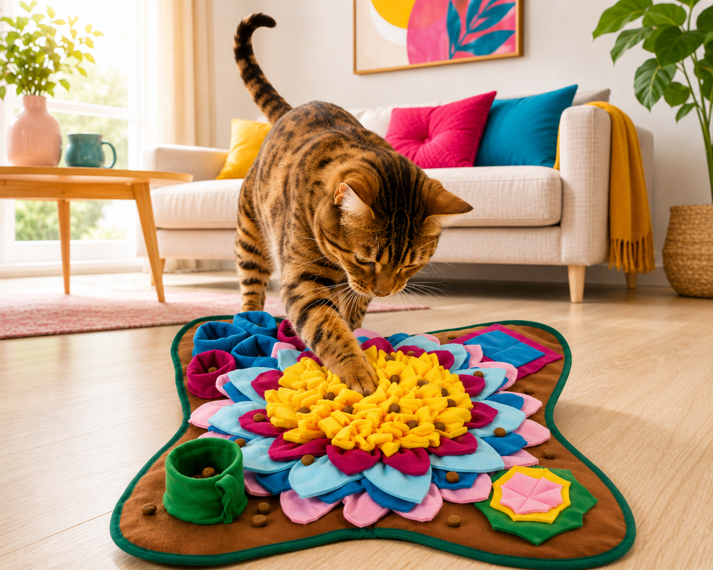 Tapis de fouille pour chat