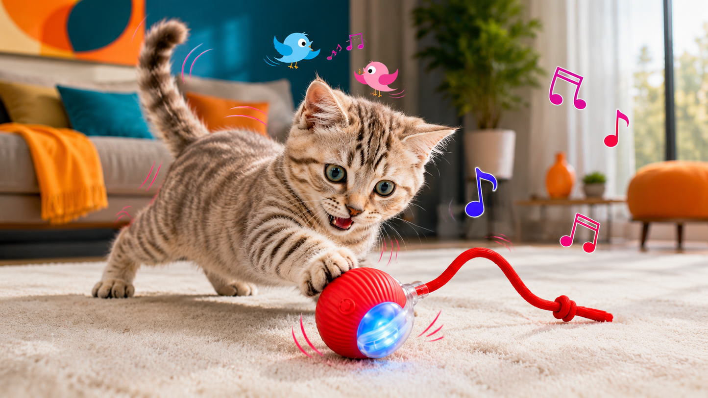Balle interactive rechargeable