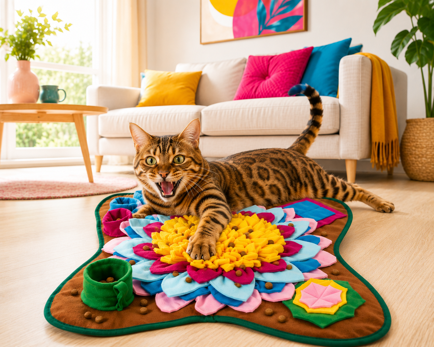 Tapis de fouille pour chat
