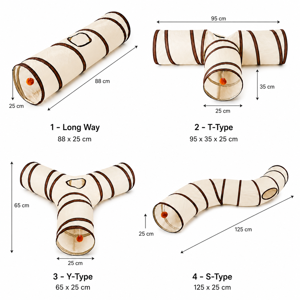Tunnel pliable