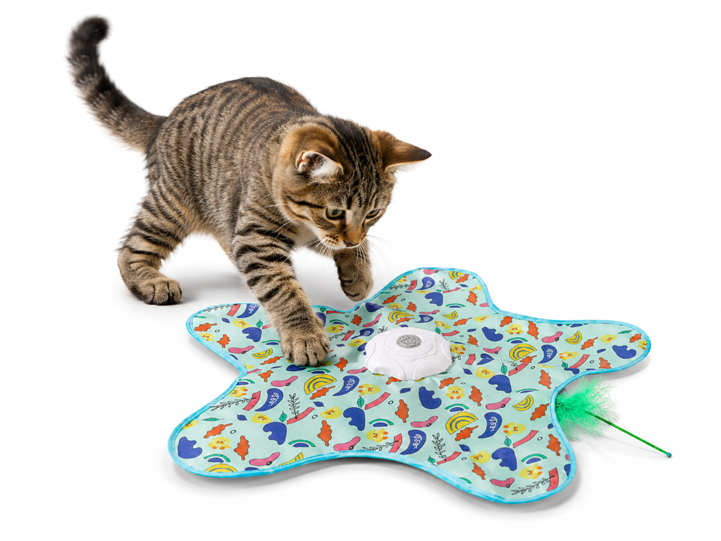 Tapis de jeu avec balle cachée